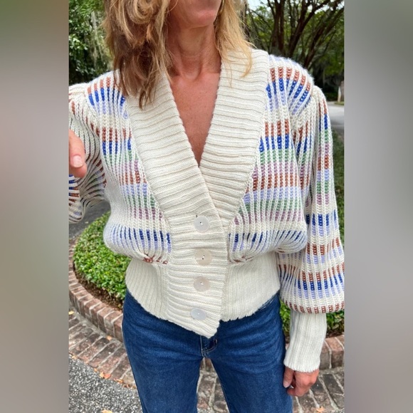 FARM RIO Bold Stitch Knit Cardigan XXS - Picture 6 of 13
